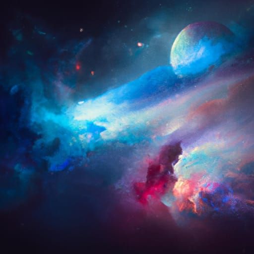 Spectacular Nebula as Digital Matte Painting