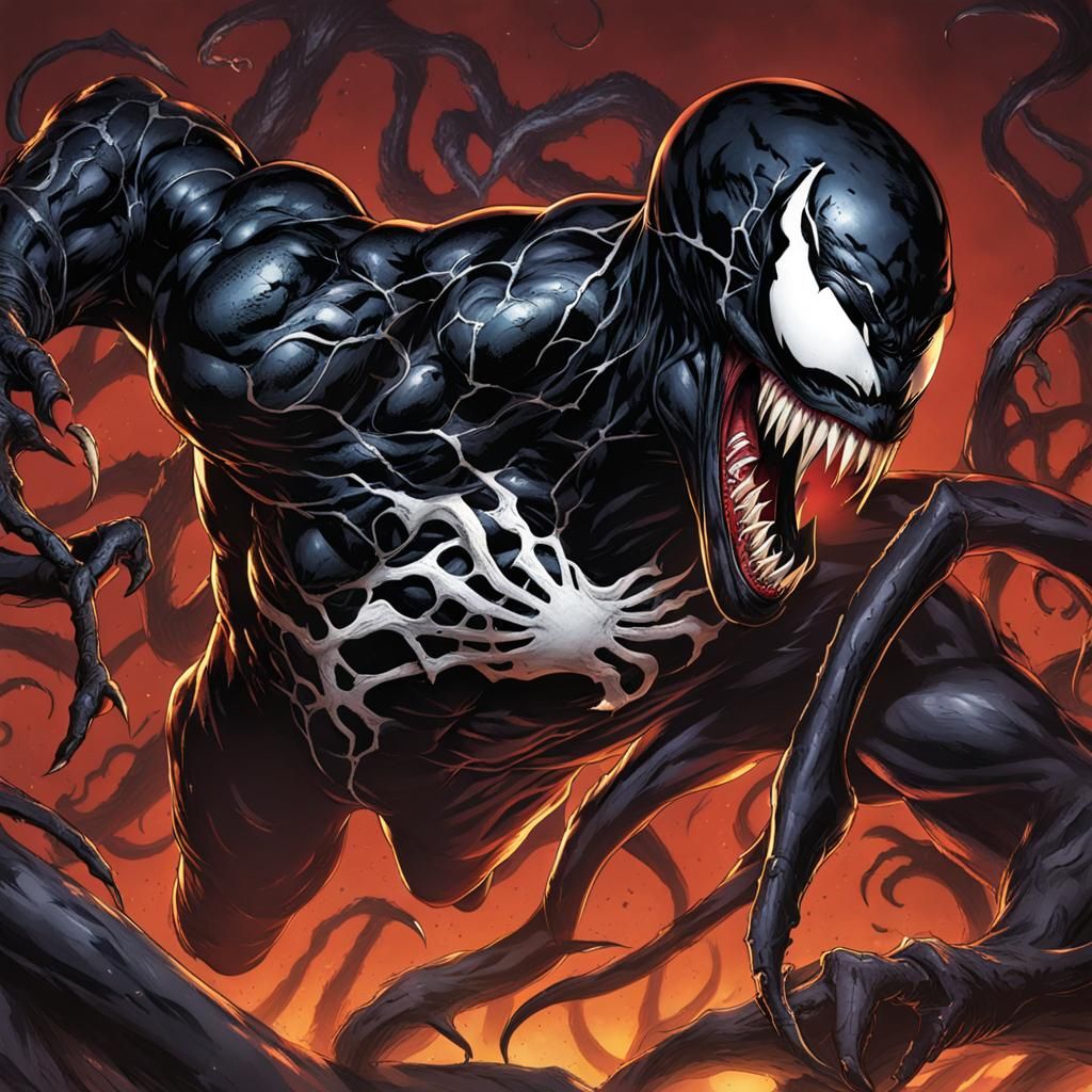 Symbiote Venom with Deep Color