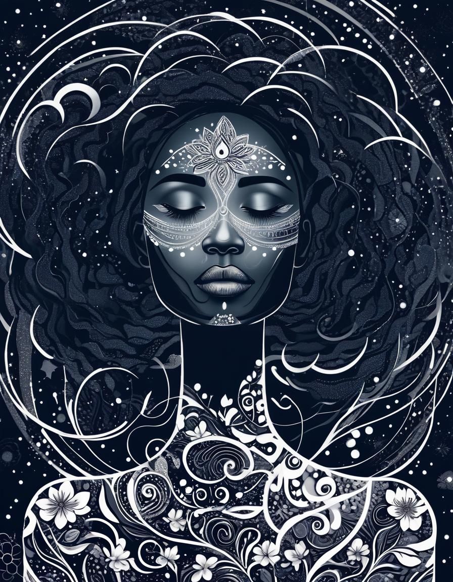 Wrapped in Her Essence: An Evocative Abstract