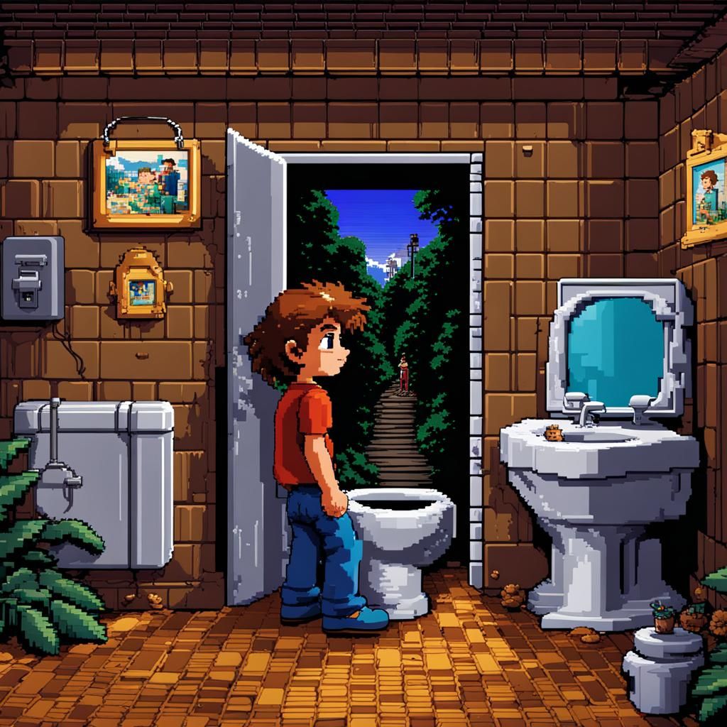 16-bit Pixel Art CD Cover: 'Le Fragile'