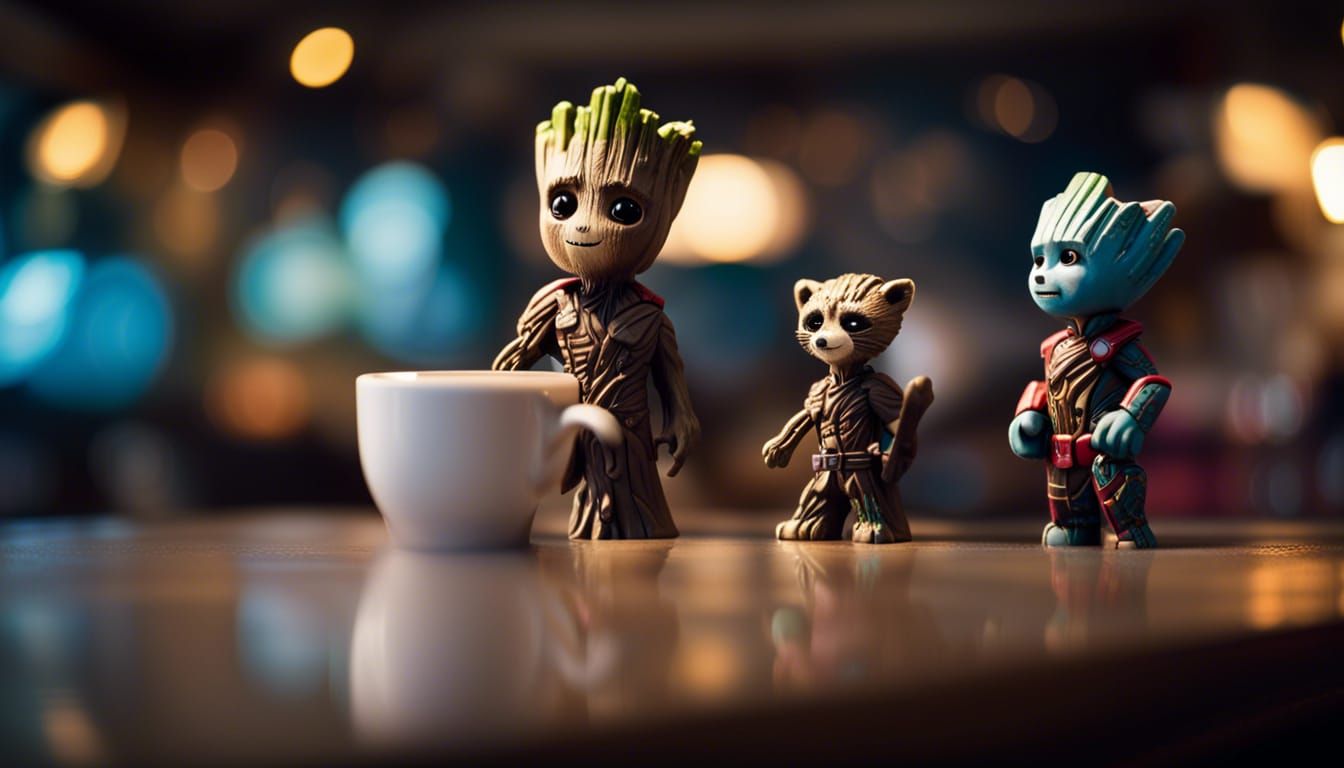 Lately in a Coffee Shop βοΈ in Space π - "Space cappuccino or coffee?" - "I Am Groot"