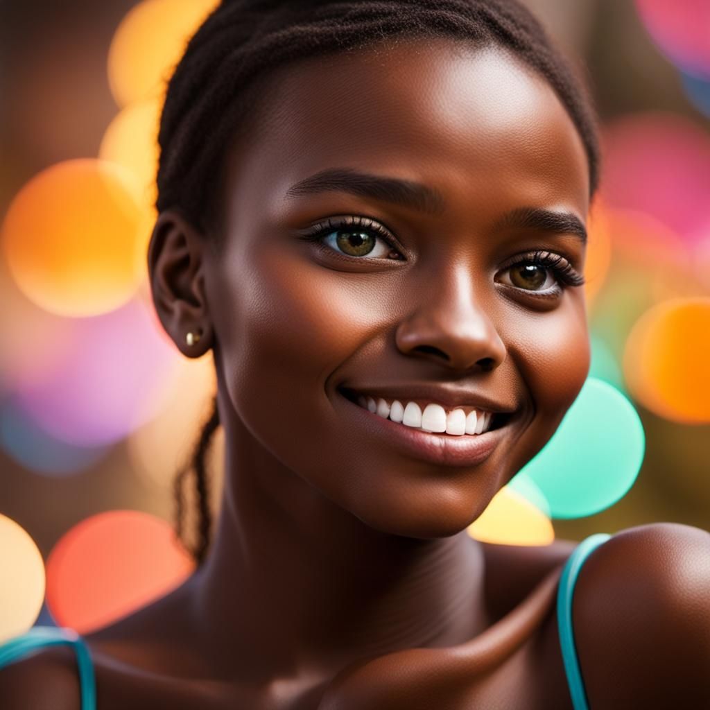 Confident Dark Goddess in a Luxurious Portrait