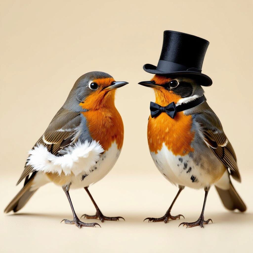 Robin in Top Hat and Tuxedo