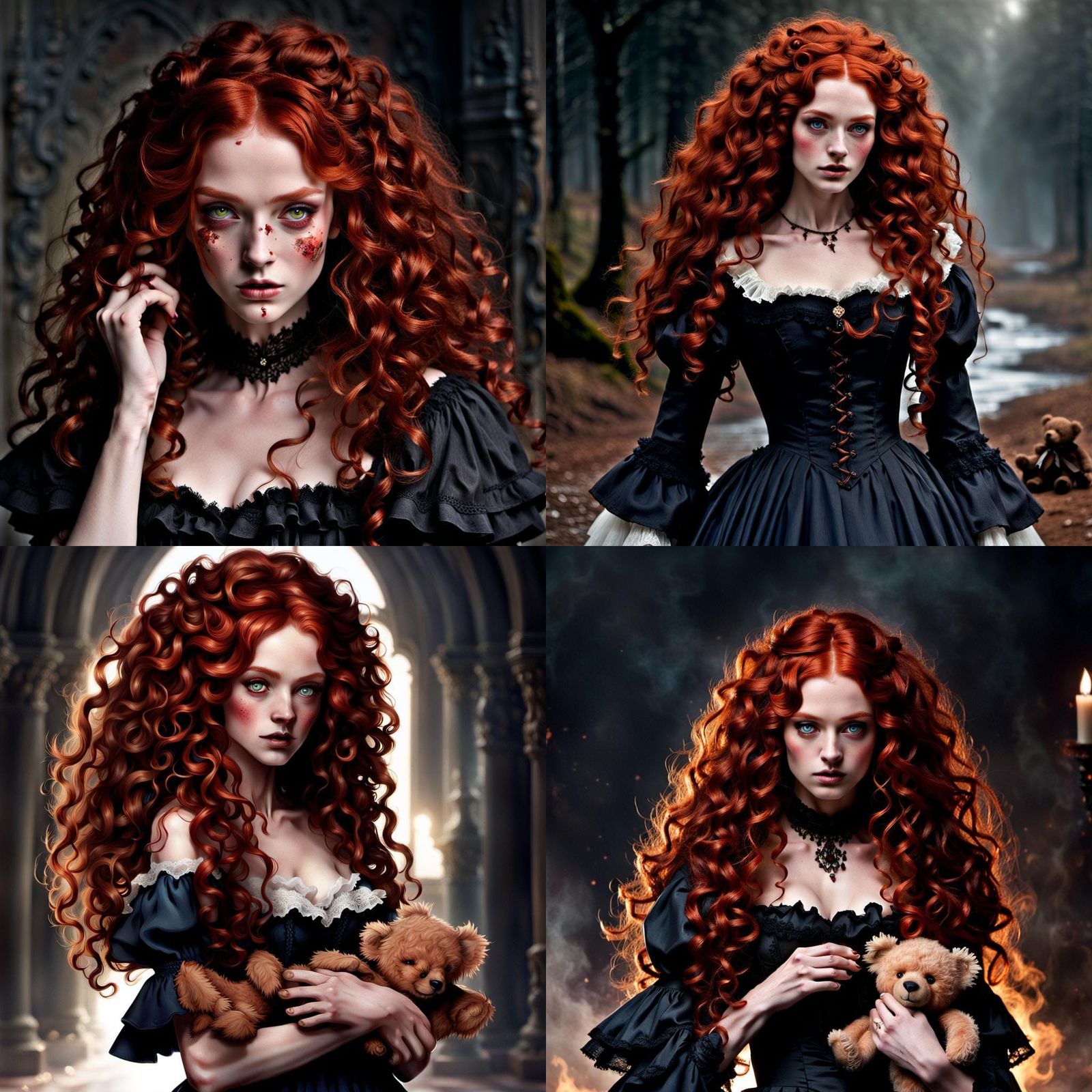 Vengeful Victoria: Dark Fantasy Portrait in Hyperdetail