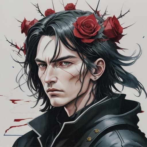 Crowned with roses and thorns