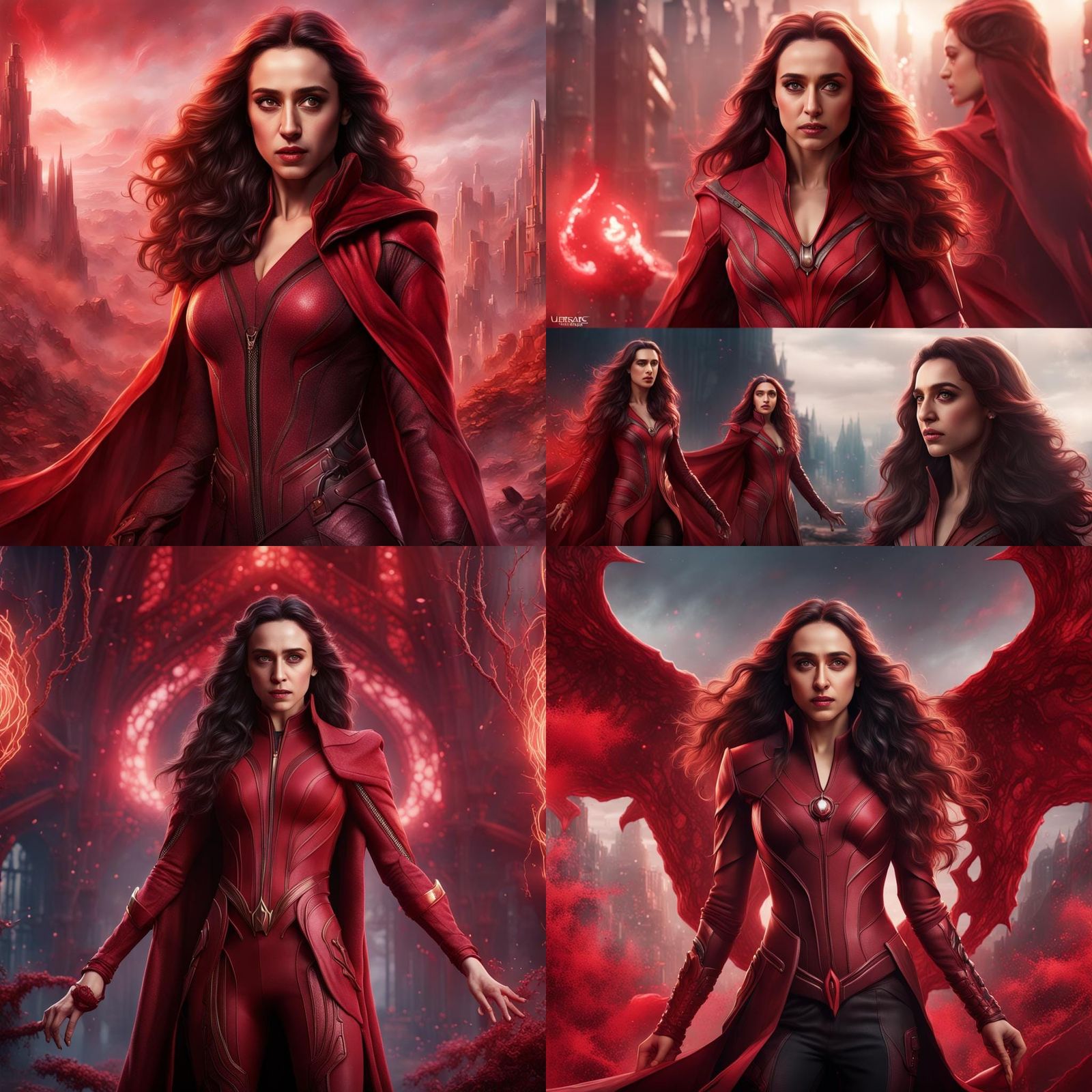 Shraddha Kapoor as Scarlet Witch: Detailed Matte Painting