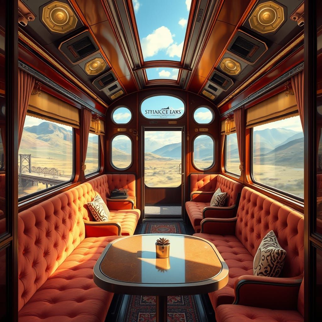 Luxurious Mobile Home: Vintage Steam Locomotive