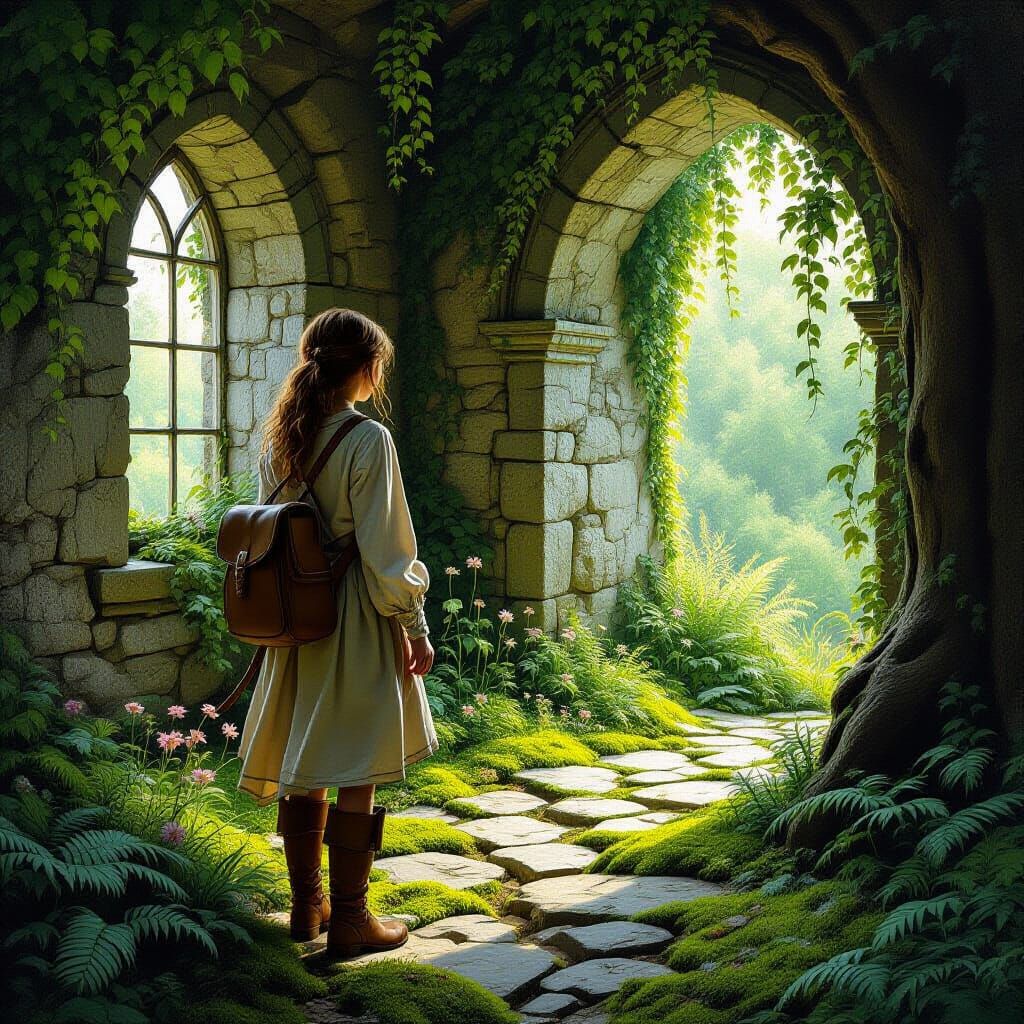 Explorer Finds Hidden Gardens in Abandoned Castle