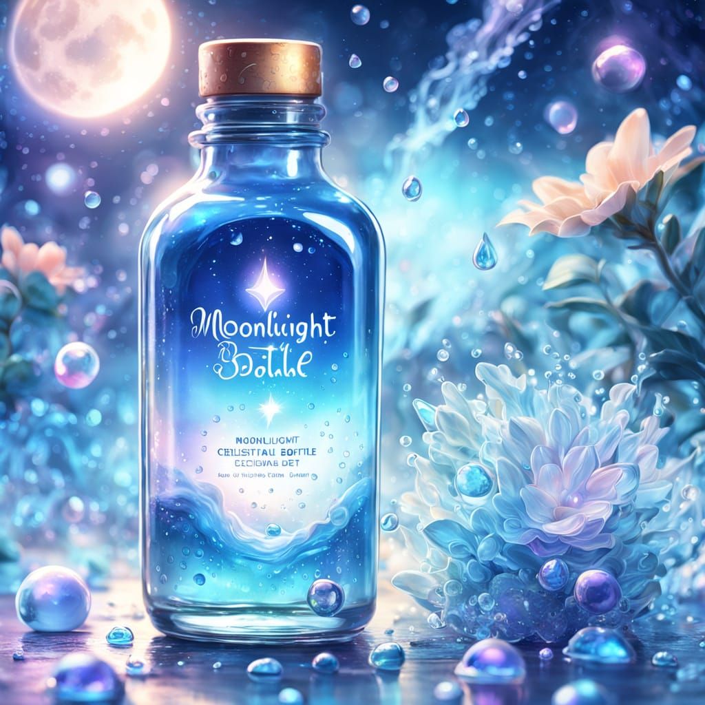 Glowing Serum in a Delicate Bottle – Hyper-Realistic Digital...