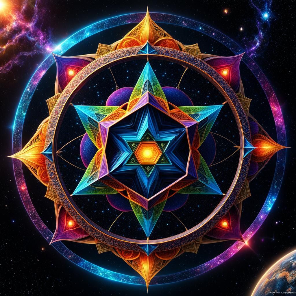 Through the hexagram, the universe's geometrical code speaks...