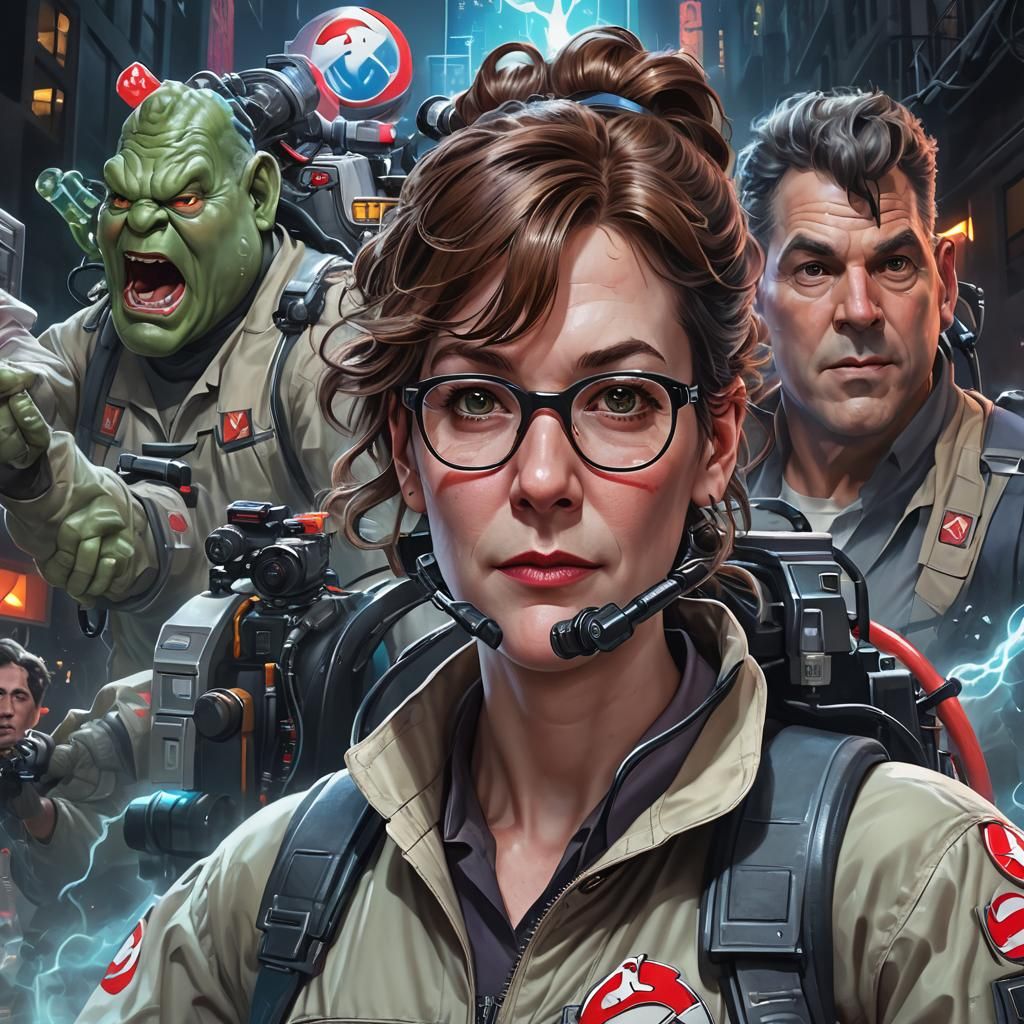 Detailed Portrait in Art Nouveau Style