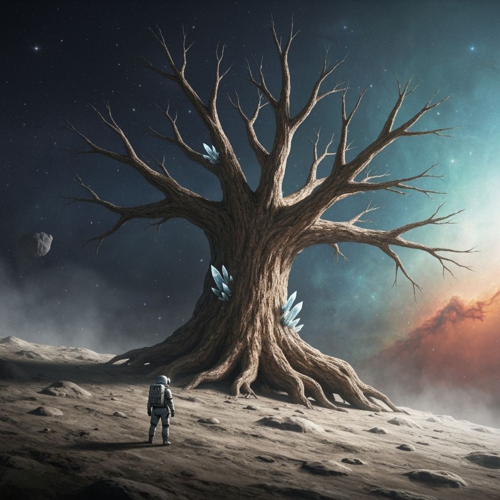 Astronaut Finds Giant Petrified Tree on Asteroid