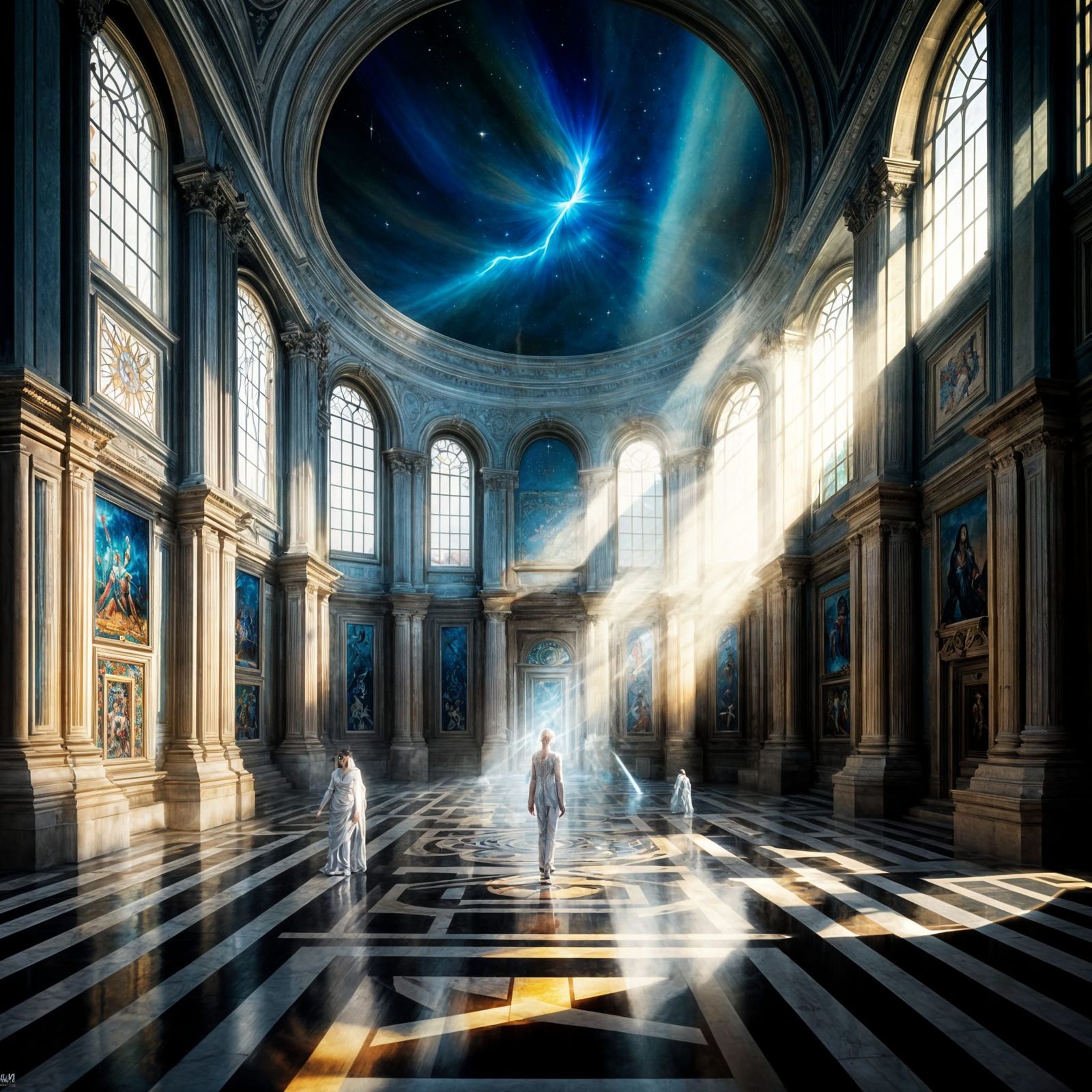 Museum Paintings Come to Life: Surreal Dreamscape