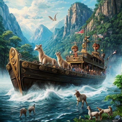 Noah's Ark: Saving Animals from the Flood