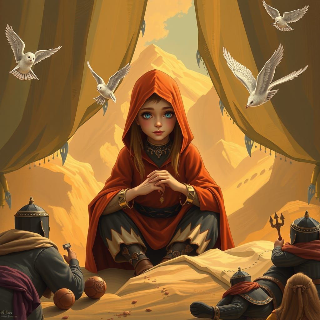 Cinematic Film Still with Film Grain and Vignette