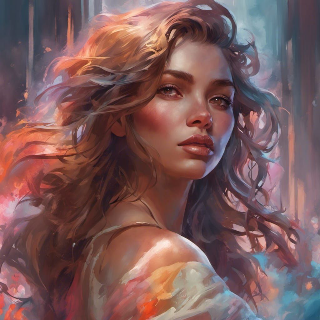 Hyperdetailed Portrait of Woman with Dynamic Lighting