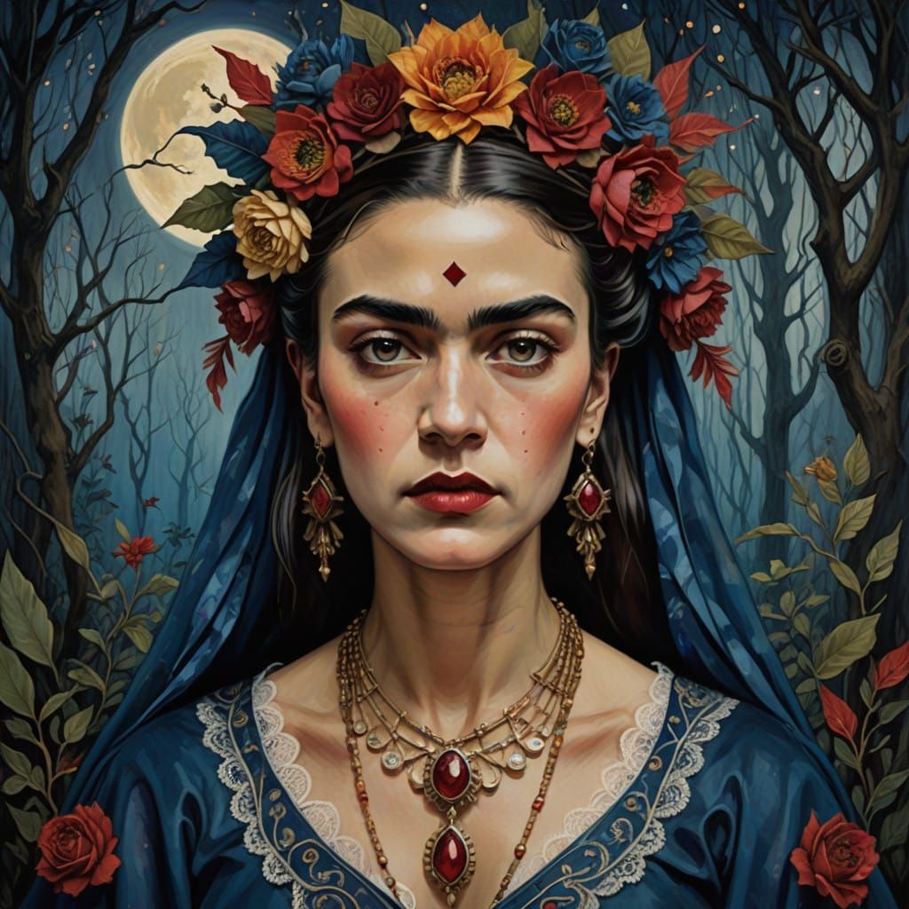 Mystical Rhiannon Portrait in Dreamy Ethereal Style