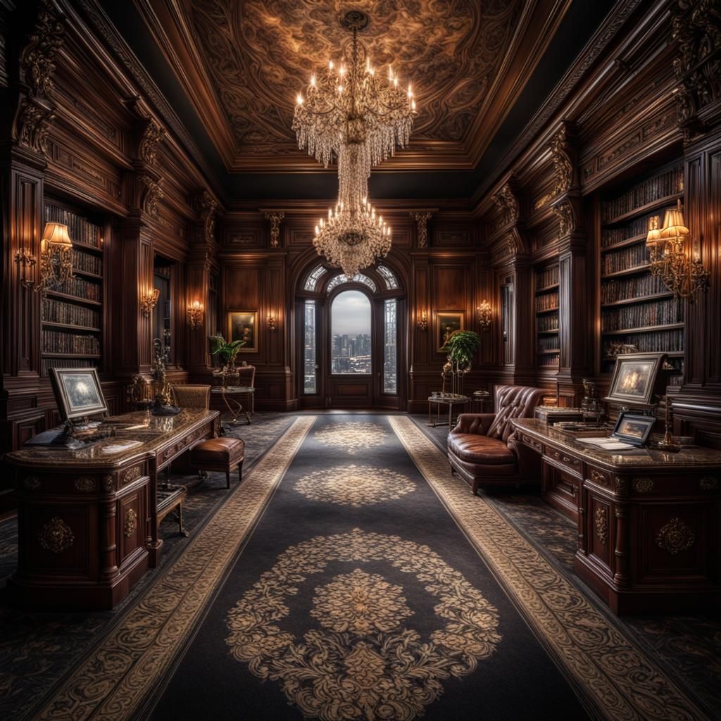 Hyperrealistic Millionaire's Home in Cinematic Style