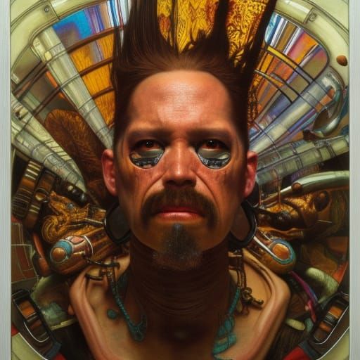 Cyberpunk Portrait in Hyperrealism Style