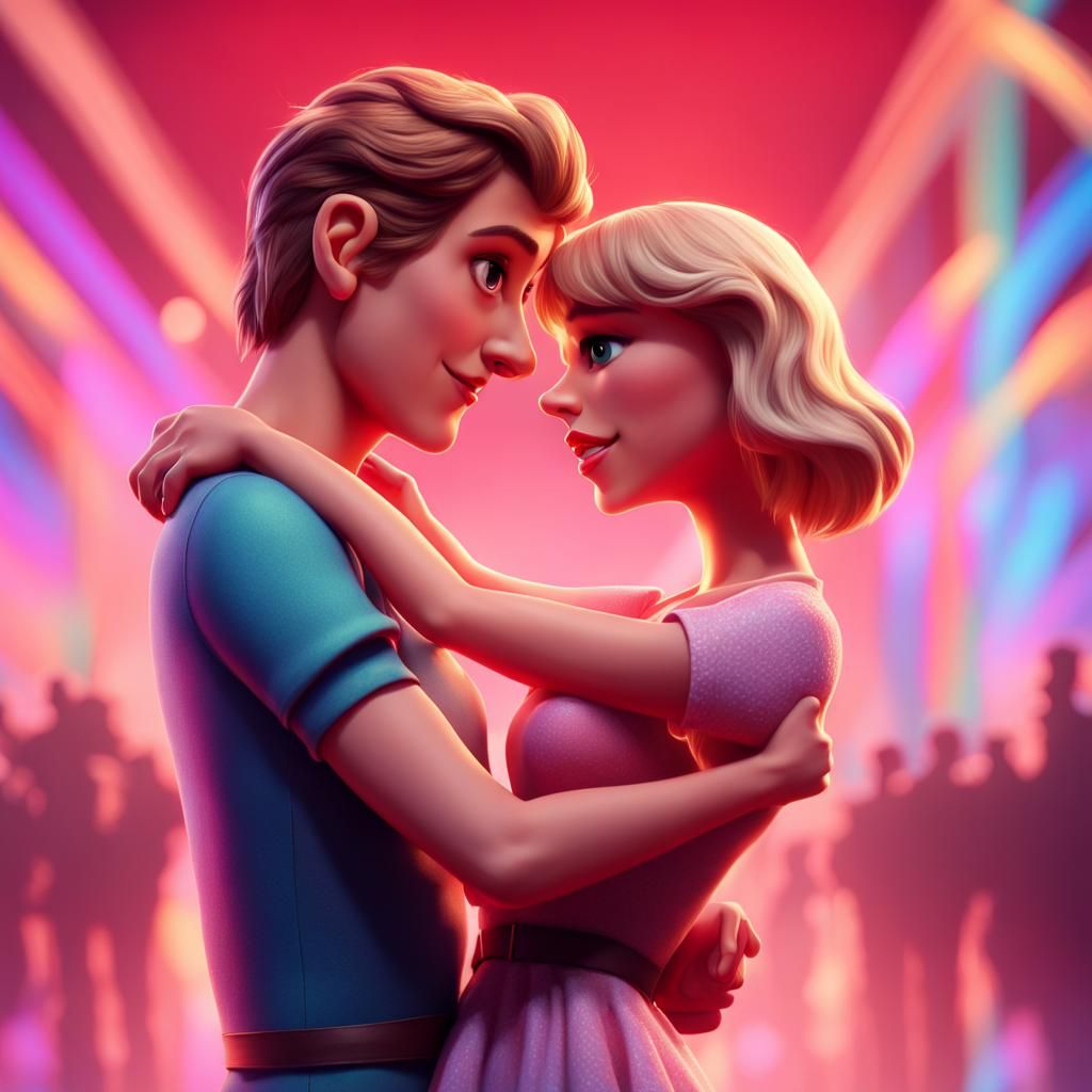 Taylor Swift's Lover: Pixar-Style Movie Cover