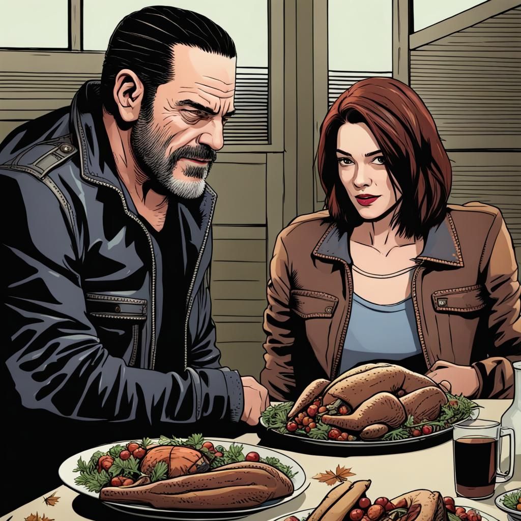 Negan and Maggie Thanksgiving Celebration