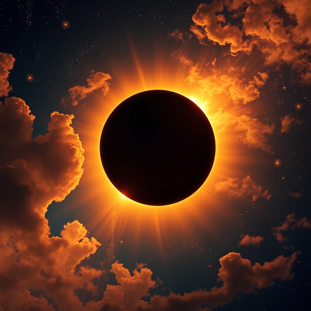 Renaissance Eclipse with Sfumato Technique