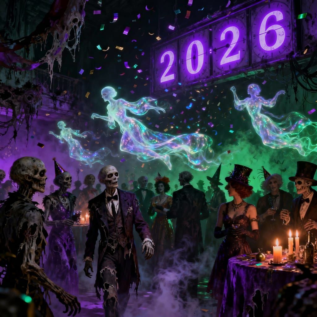 Spooky New Year's Eve Party With Undead Guests