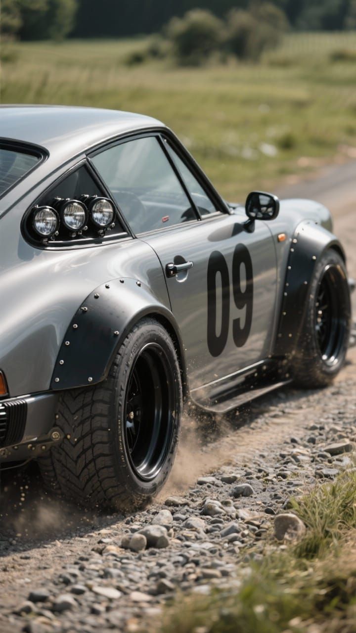 Vintage Racing Car in Hyperrealistic Detail