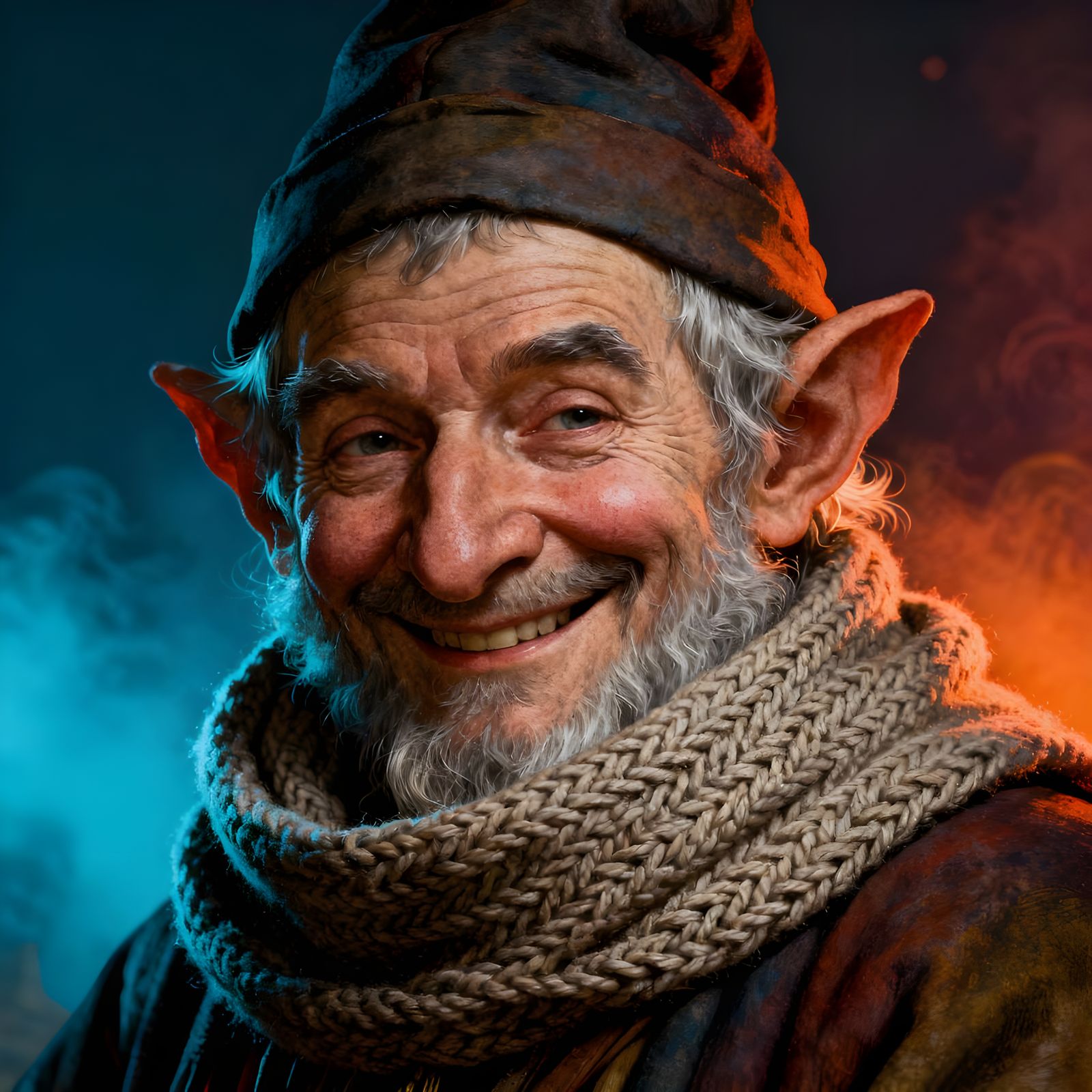 Grizzled Gnome Mendicant Portrait
