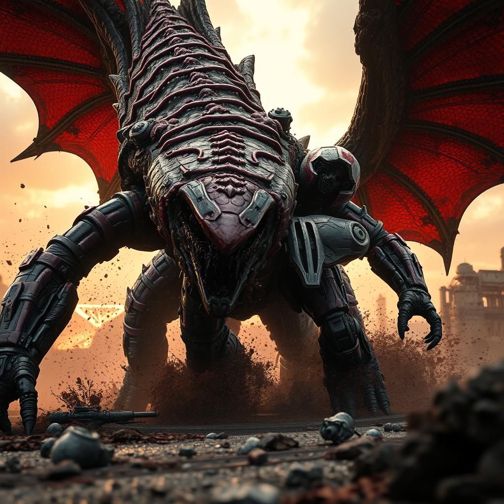 Epic Battle: Helldiver Mech vs. Crimson Hidralisk