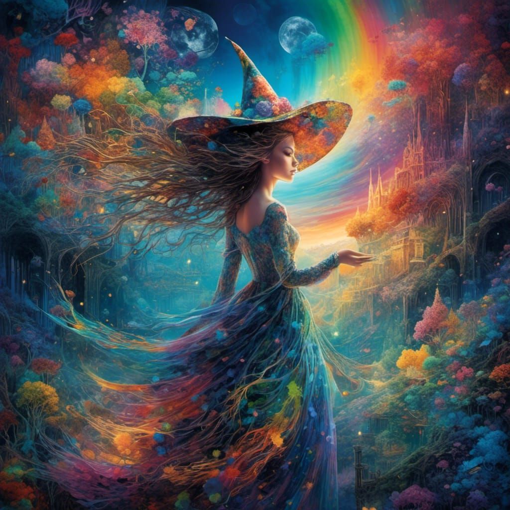 Fantasy Girl Landscape