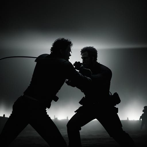 Epic Hand-to-Hand Combat in a Gritty Cinematic Arena