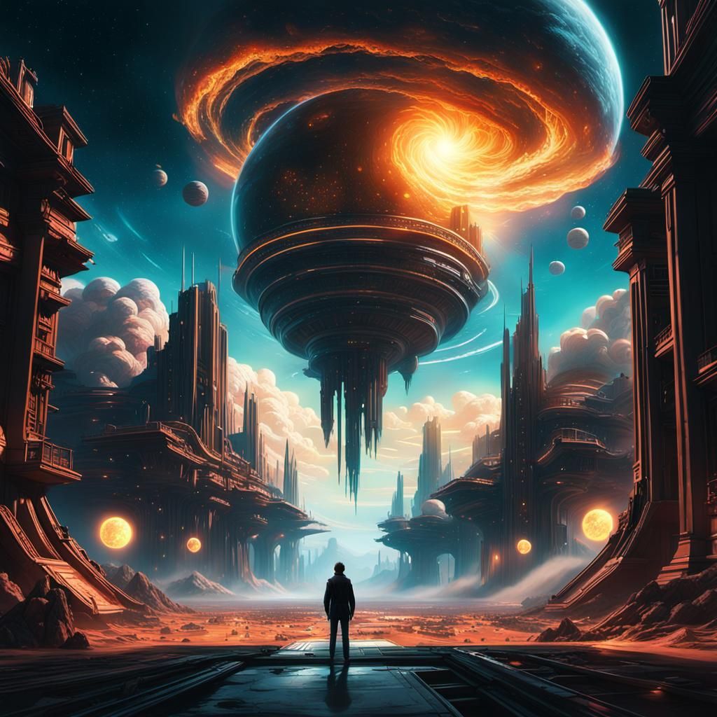 Ethereal Universe Within Human Mind: Digital Matte Painting