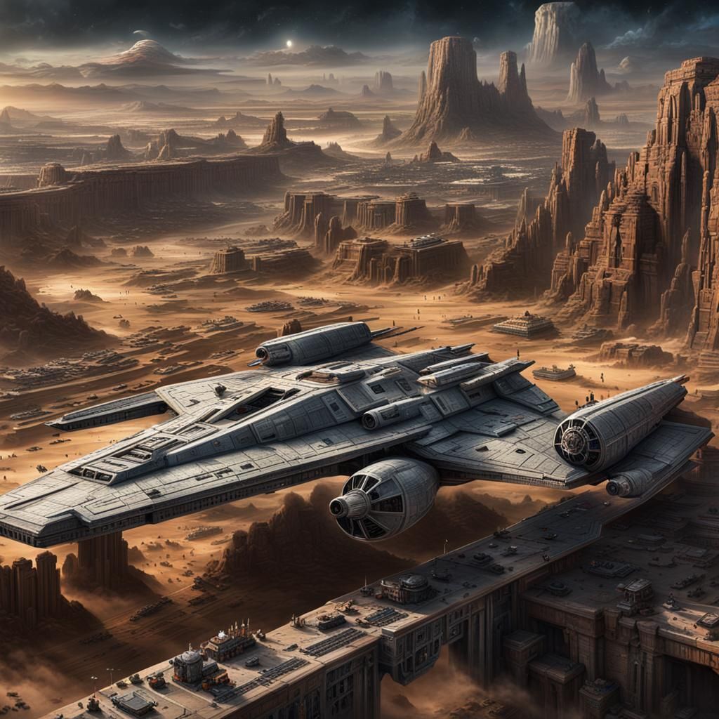Epic Star Wars Puzzle in Digital Matte Painting