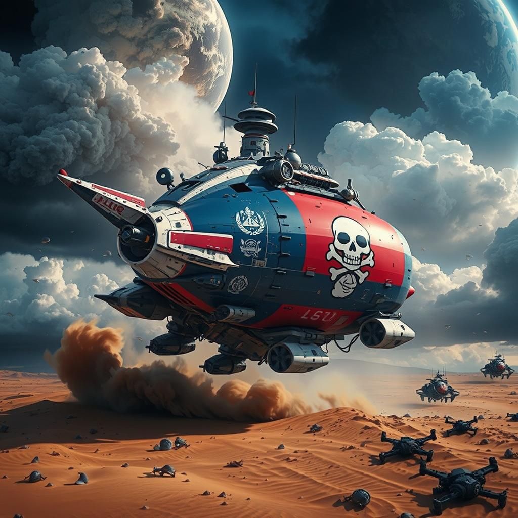 Dutch Spaceship Lands in Sahara Storm