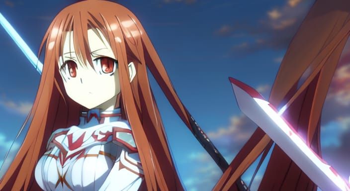 Anime Knight: Asuna Yuuki in Detailed Armor