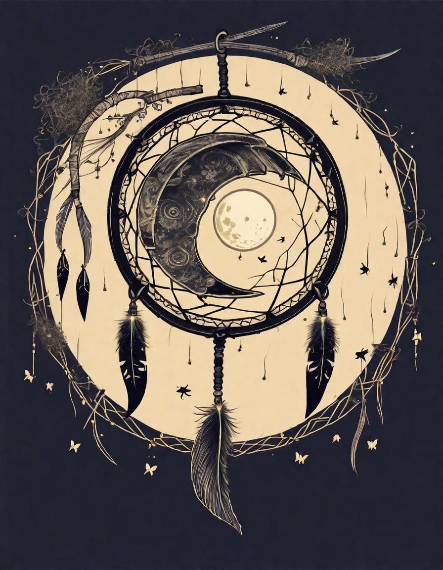 Scythe Moon Dream Catcher