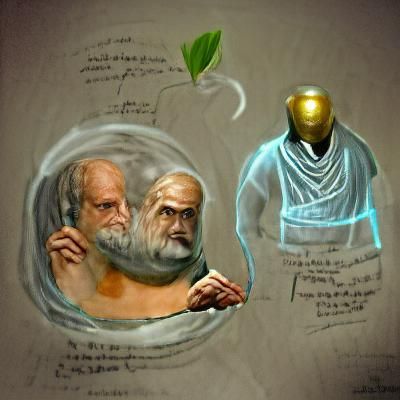 Aristotle and the Source: Digital Concept Art