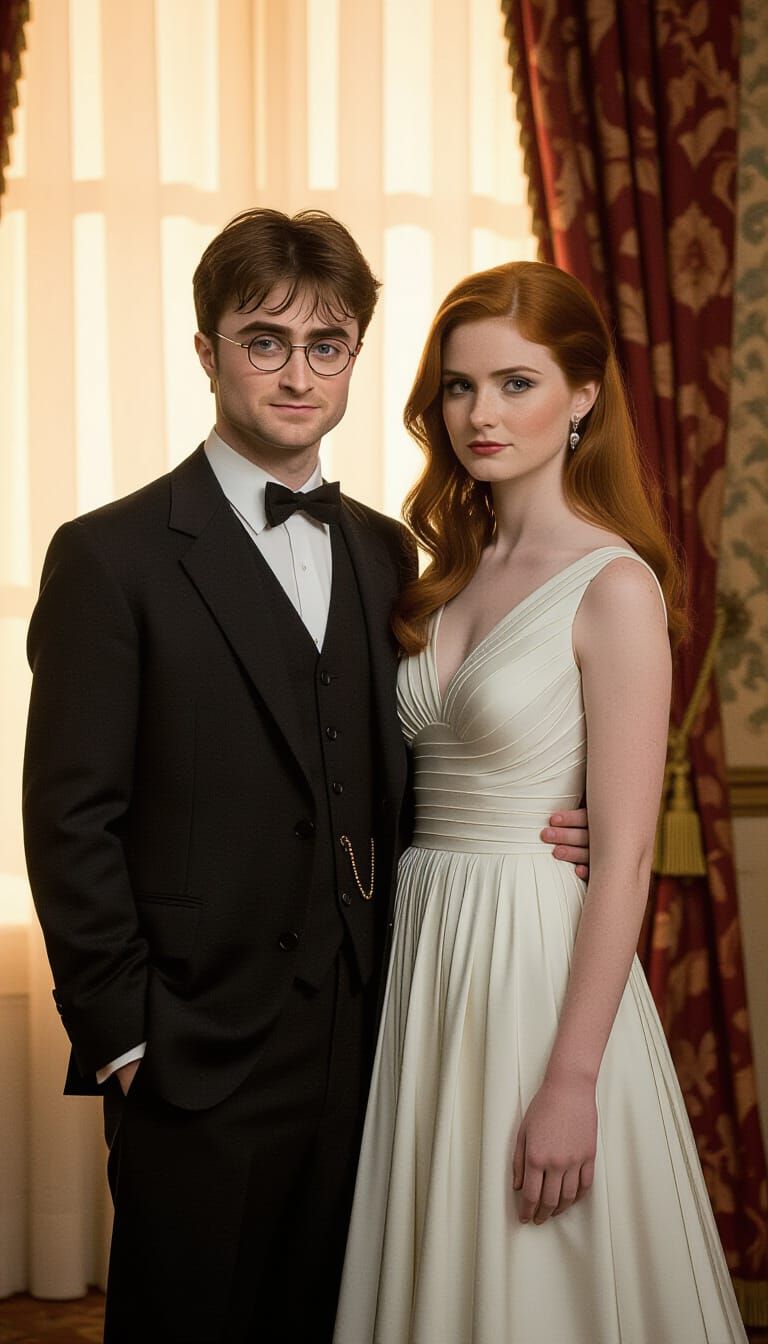 Actors in Psychedelic Film Grain Style