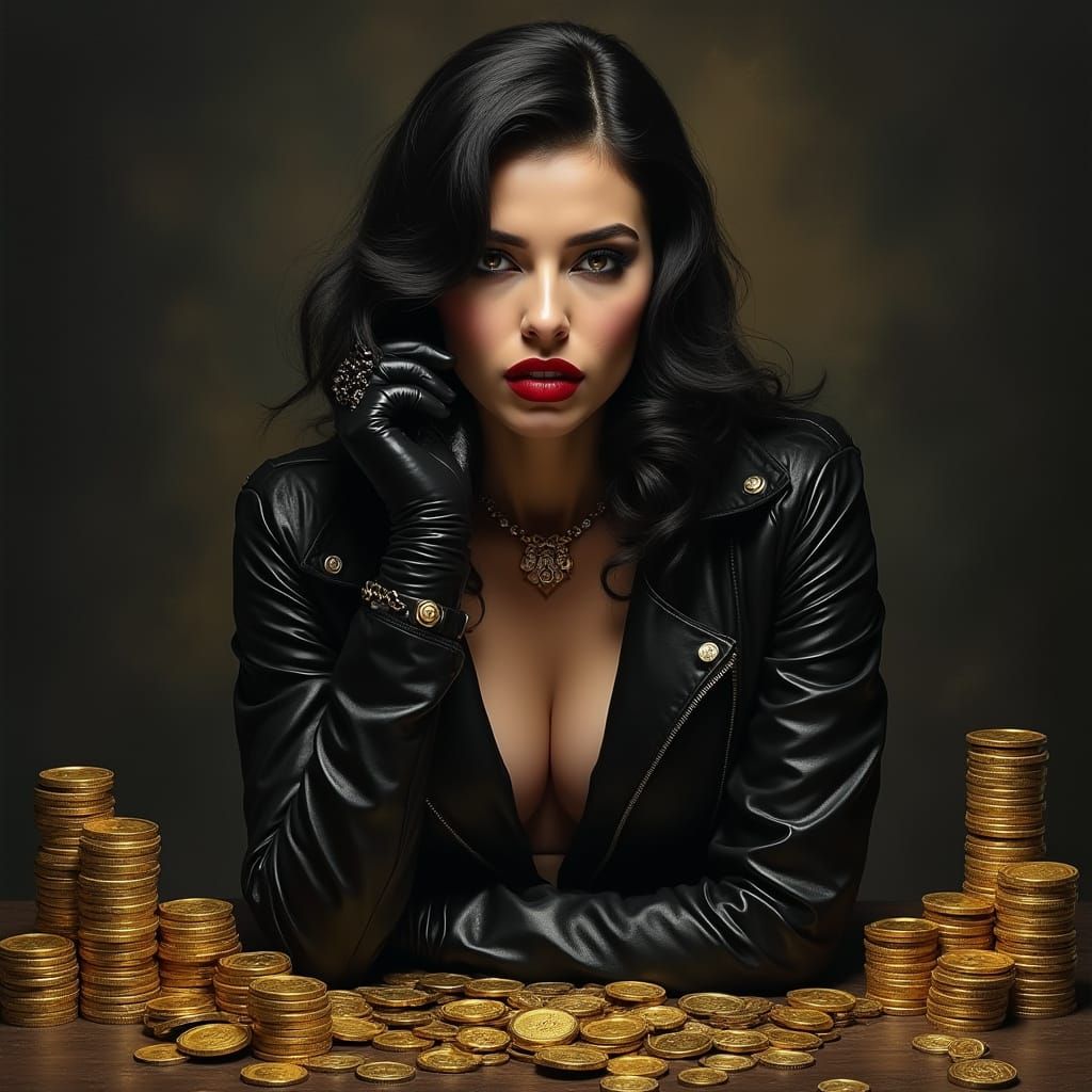 Greed Embodied in Dark Film Noir Style