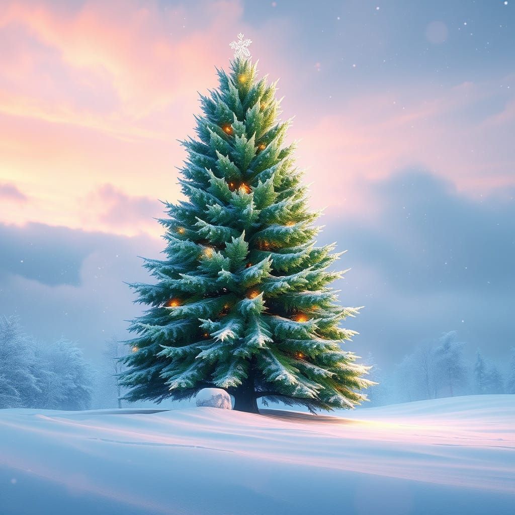 A Majestic Winter Wonderland Christmas Tree