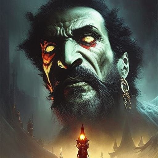 Terrifying Jafar in Horror Style
