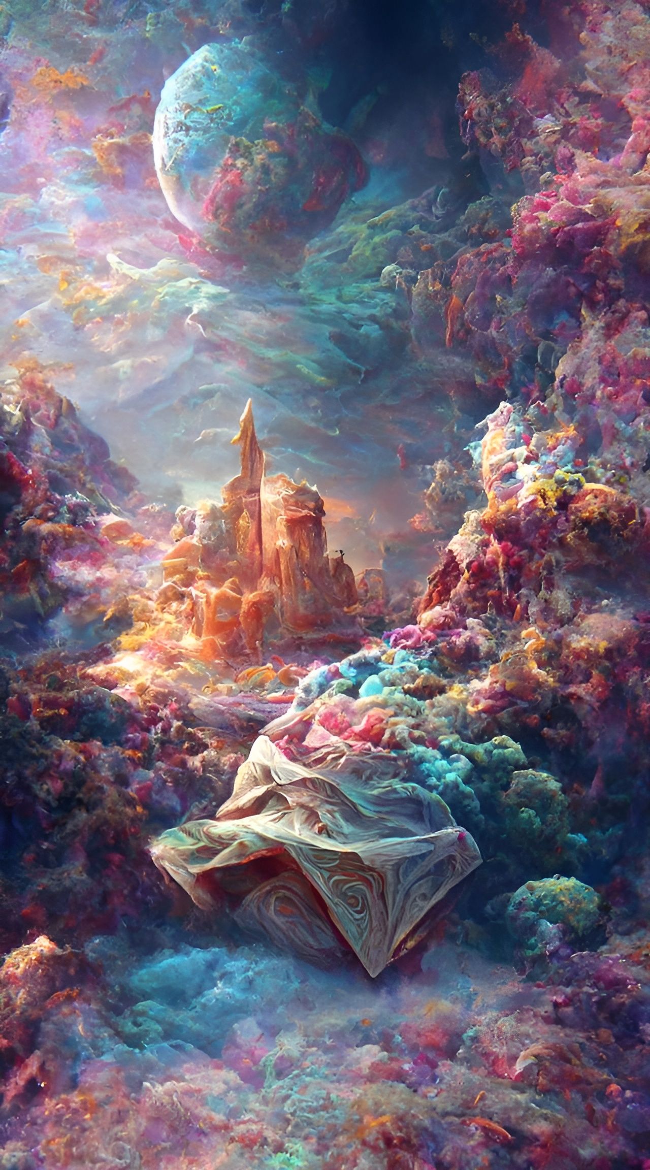 Cosmic Fabric Quilt with Magic