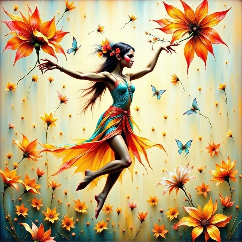 Tiny Dancer Under Flower