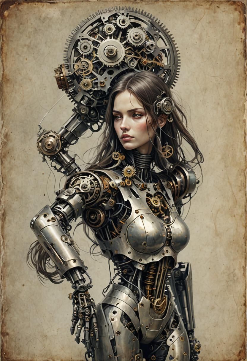 Mechanical-Bodied Woman