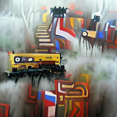 Vintage Steam Train in Motion: Monochrome Power