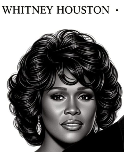 The Preacher's Wife Movie Poster in Charcoal