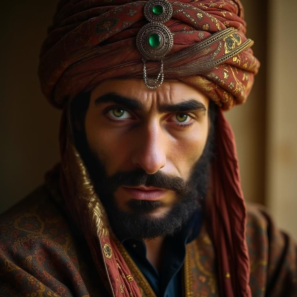 Turbaned Ottoman Man with Enigmatic Gaze