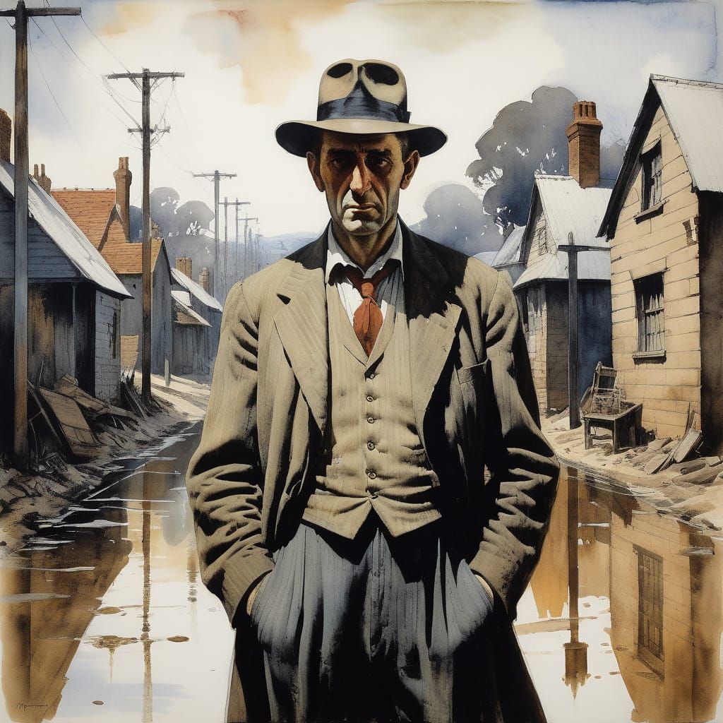 Gloomy Watercolour Cottagecore Fairy Tale