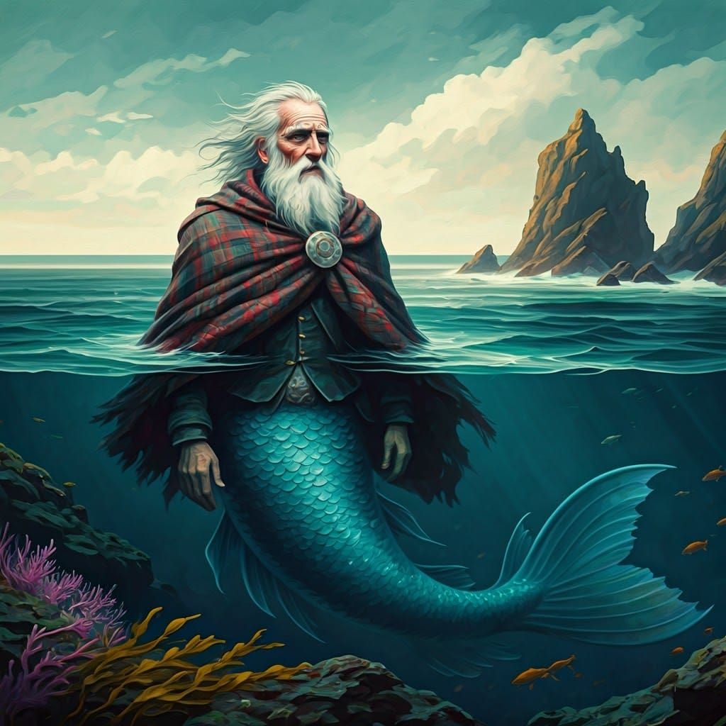 A Tangie is a shape-shifting merman in the folklore of the O...